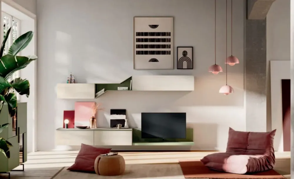 Hot Parete attrezzata Day 18 : design di stile, prezzo scontato! Pareti Attrezzate