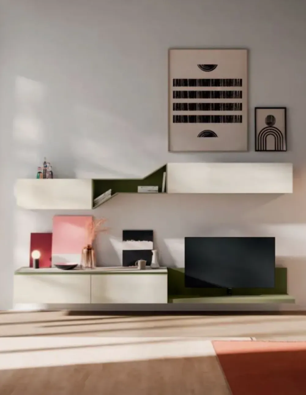 Hot Parete attrezzata Day 18 : design di stile, prezzo scontato! Pareti Attrezzate