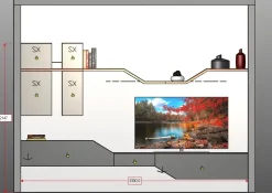 Orme Parete attrezzata Day 04 in stile design a prezzo scontato- Pareti Attrezzate