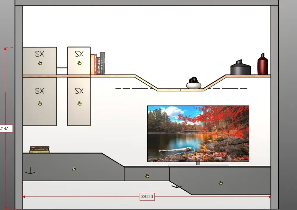 Orme Parete attrezzata Day 04 in stile design a prezzo scontato- Pareti Attrezzate