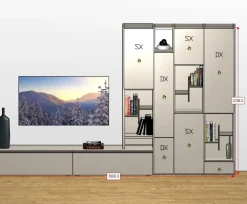 Outlet Parete attrezzata Day 20 in stile moderna a prezzo ribassato Pareti Attrezzate