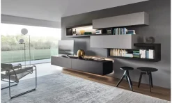 Parete attrezzata di in laccato opaco a prezzo Outlet^Sangiacomo Best