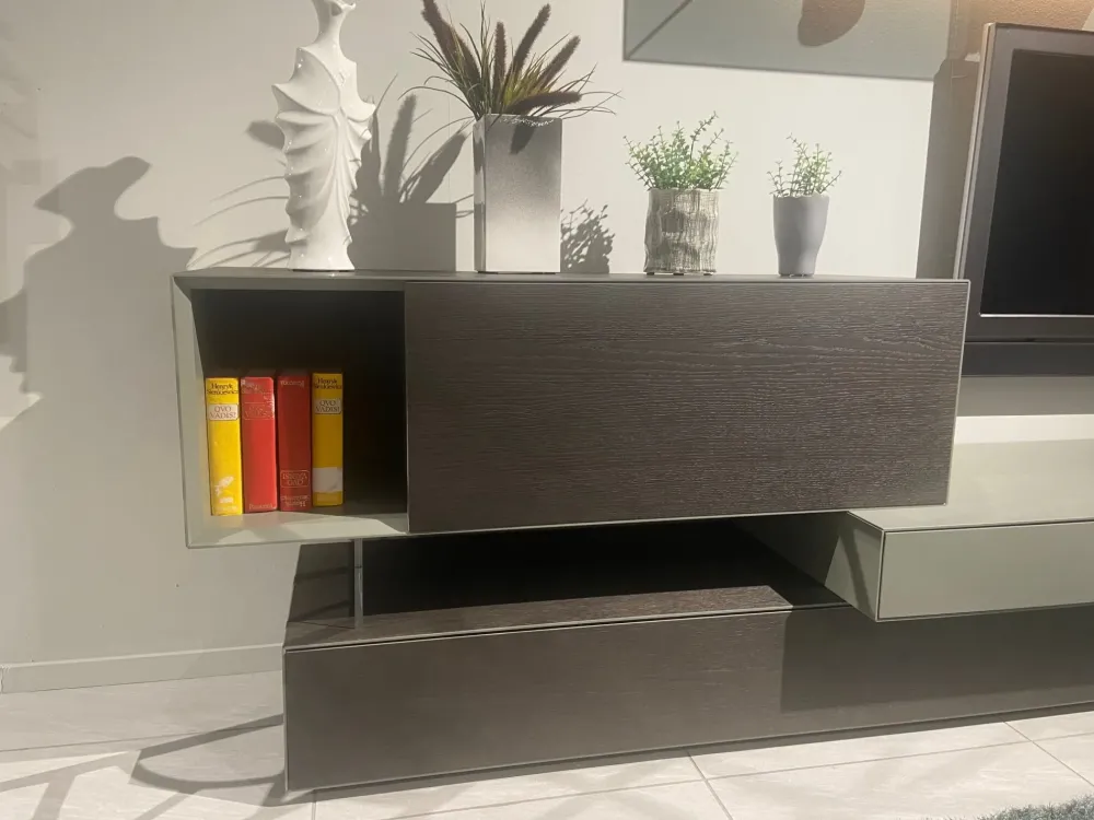 Sangiacomo Parete attrezzata Domino di in OFFERTA OUTLET- Pareti Attrezzate