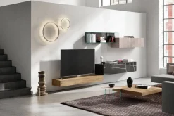 Parete attrezzata 36e8 tv in stile design a prezzo ribassato^Lago Sale