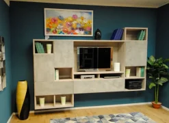 Online Parete attrezzata Edobra vetro in stile moderna a prezzo scontato Pareti Attrezzate