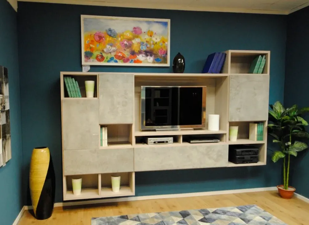 Online Parete attrezzata Edobra vetro in stile moderna a prezzo scontato Pareti Attrezzate