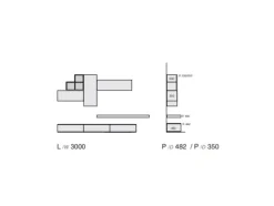 Parete attrezzata Composizione 5cento - 3RF 1345^Favero Best