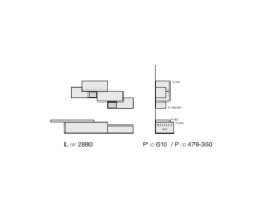 Parete attrezzata social-connect cod. 3RF 1310_A^Favero Discount
