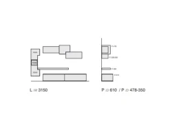 Favero Parete attrezzata 3RF 1315_A- Pareti Attrezzate