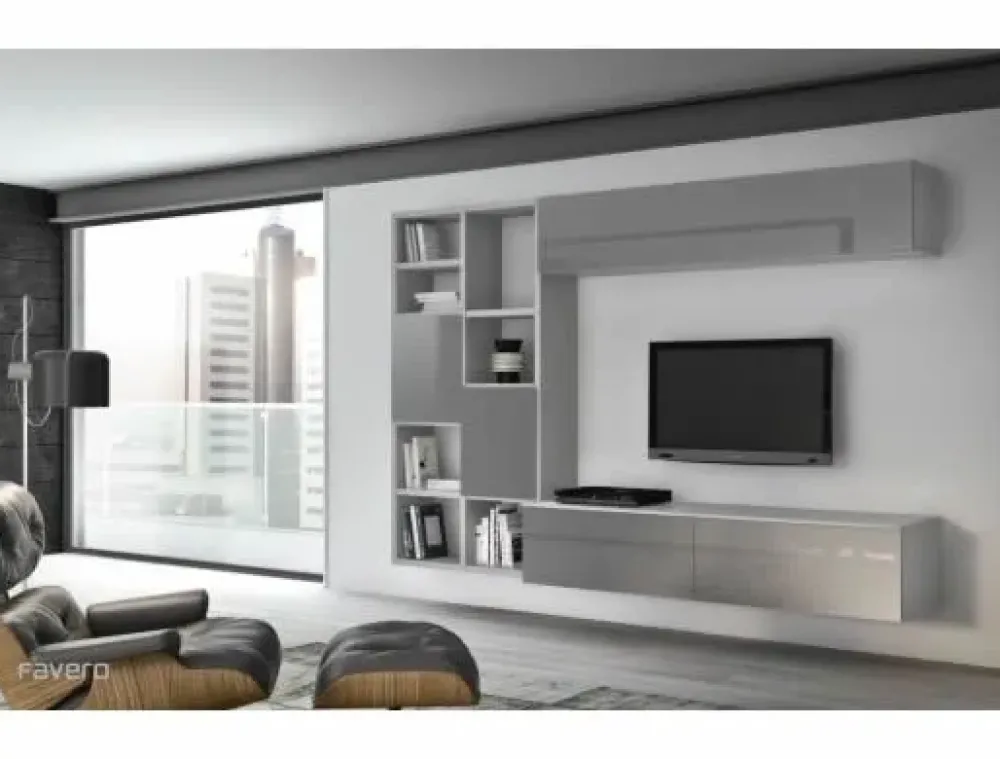 Hot Parete attrezzata Composizione riflessi spalla - 7RF 5080 Soggiorni Completi