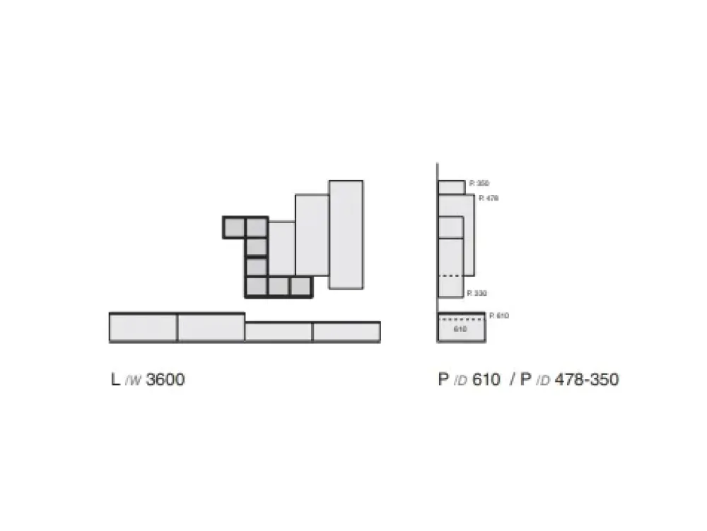 Best Parete attrezzata Composizione social - 3RF 1145_A Soggiorni Completi