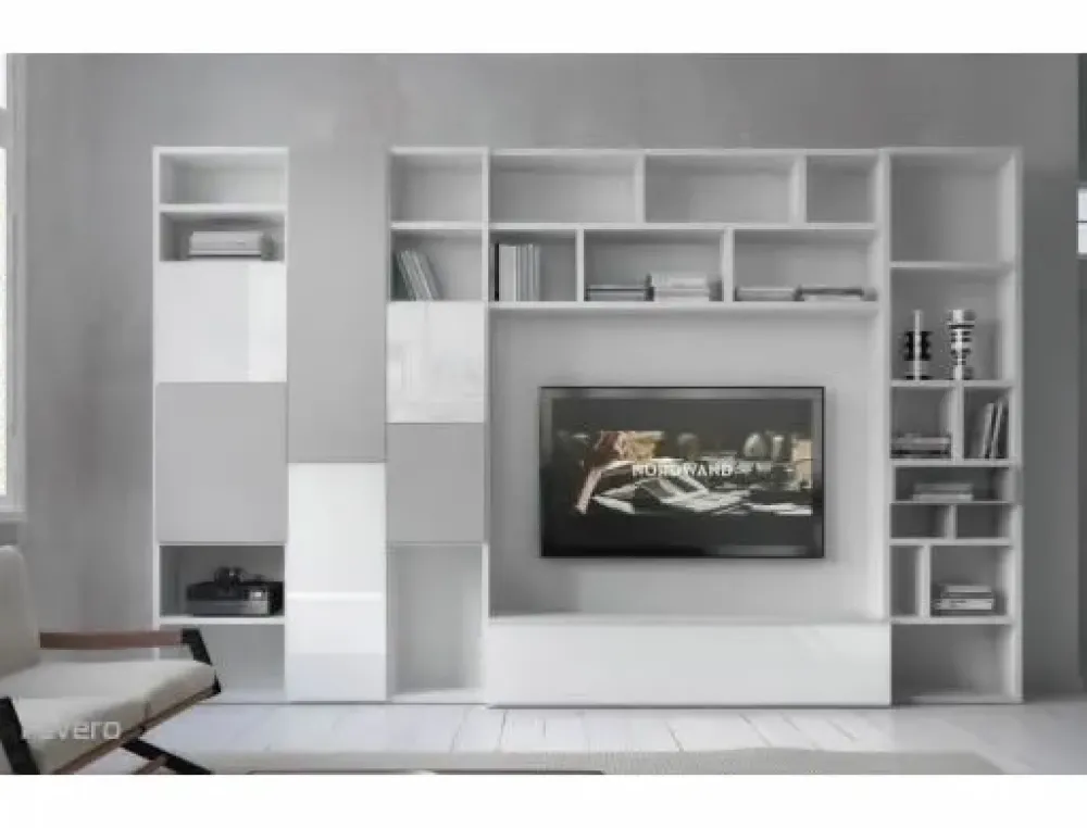 Favero Parete attrezzata Composizione riflessi basic spalla - 7RF 5095- Soggiorni Completi