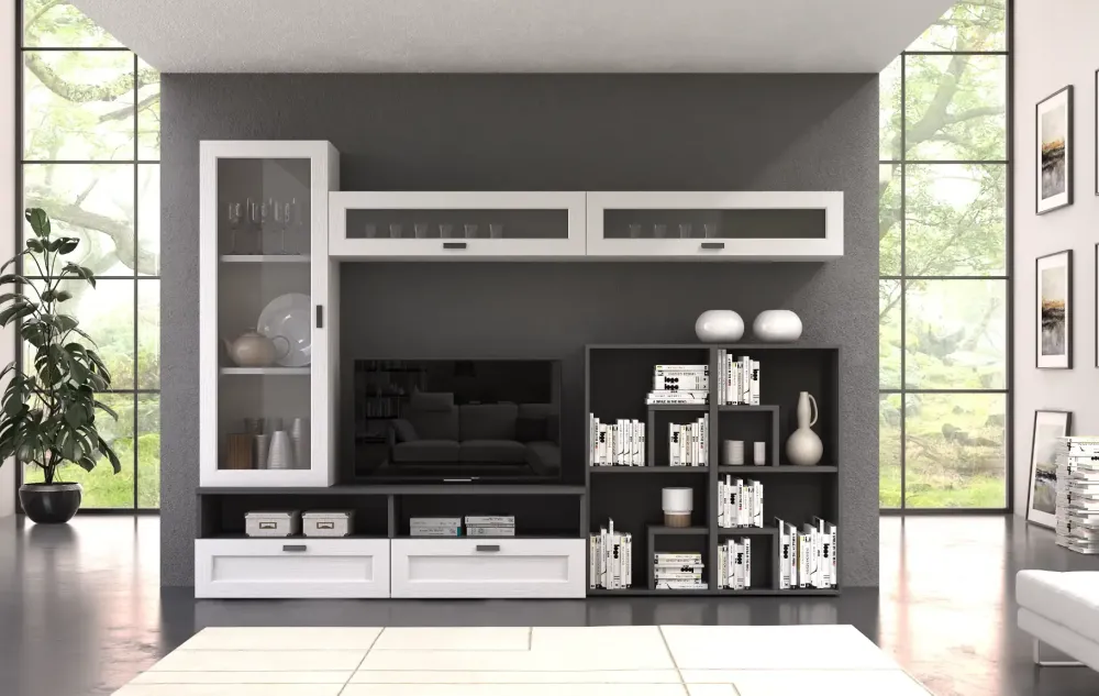 Collezione esclusiva Parete attrezzata Freedom 2 in stile moderna a prezzo scontato- Pareti Attrezzate