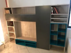 Parete attrezzata Gd183 in laccato opaco a prezzo Outlet^NovaMobili