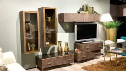 Spar Parete attrezzata Gold  di in OFFERTA OUTLET- Pareti Attrezzate