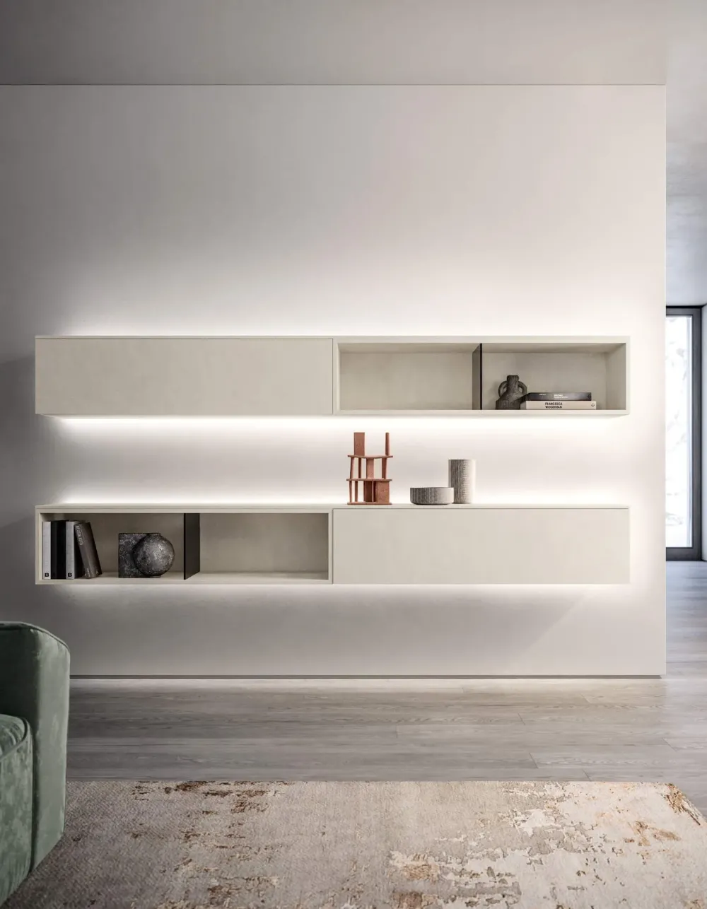 Parete attrezzata Hng074 di in OFFERTA OUTLET^Santalucia Clearance