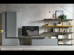 Parete attrezzata in laccato opaco stile moderno A080^Tomasella New