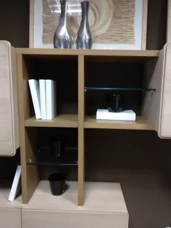 Cantiero Parete attrezzata in legno stile moderno Am 1000- Soggiorni Completi