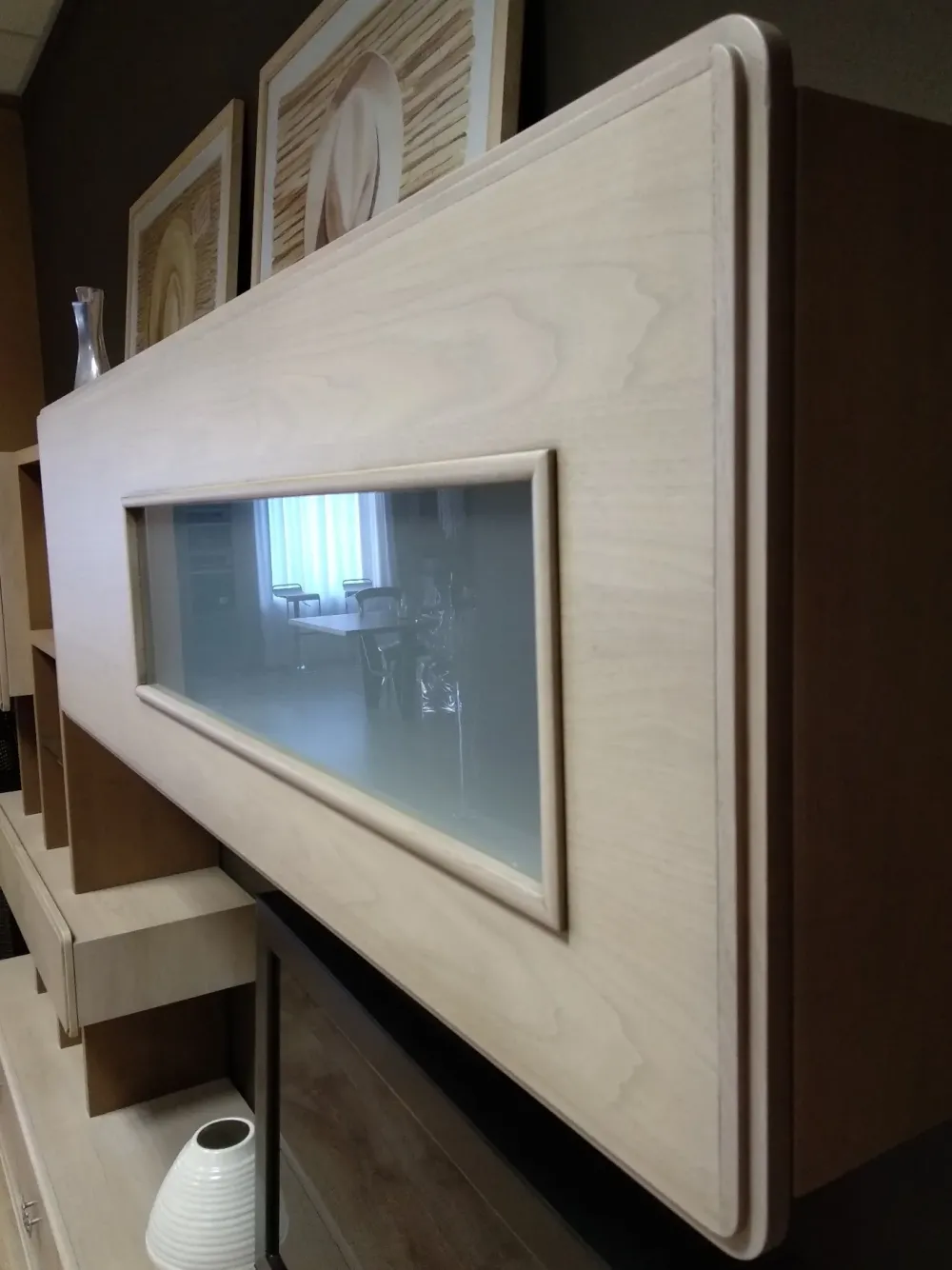 Cantiero Parete attrezzata in legno stile moderno Am 1000- Soggiorni Completi