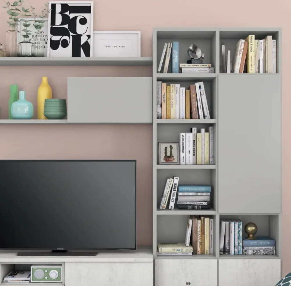 Colombini Casa Parete attrezzata in stile moderno S312 di a prezzo Outlet- Pareti Attrezzate