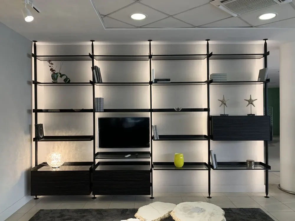 Parete attrezzata in stile moderna Zenit di a prezzo Outlet^Rimadesio Discount