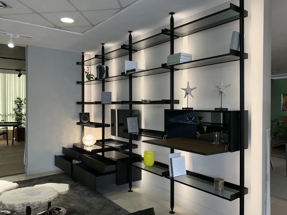 Parete attrezzata in stile moderna Zenit di a prezzo Outlet^Rimadesio Discount