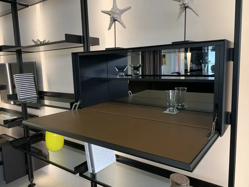 Parete attrezzata in stile moderna Zenit di a prezzo Outlet^Rimadesio Discount