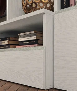 Parete attrezzata in stile moderno Lions linea white 3 di in Offerta Outlet^Collezione esclusiva Discount