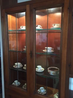 Hot Parete attrezzata in stile classico in legno Offerta Outlet Pareti Attrezzate