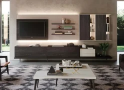 Outlet Parete attrezzata in stile moderna Skyline 6 di a prezzo Outlet Pareti Attrezzate