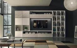 Parete attrezzata in stile moderno Lions linea velvet 11 di in Offerta Outlet^Collezione esclusiva Best