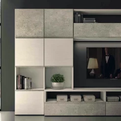 Parete attrezzata in stile moderno Lions linea velvet 11 di in Offerta Outlet^Collezione esclusiva Best