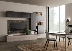 Clearance Parete attrezzata in stile moderno Living 576 di a prezzo Outlet Pareti Attrezzate