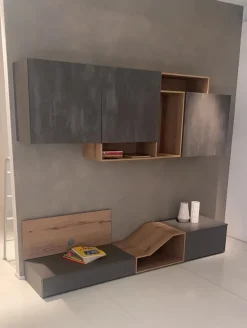 Parete attrezzata in stile design Dayton di in Offerta Outlet^Md work Best