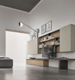 Tomasella Parete attrezzata in stile design At122 di a prezzo scontato- Pareti Attrezzate