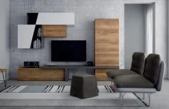 Tomasella Parete attrezzata in stile moderno Skt23 di a prezzo Outlet- Pareti Attrezzate