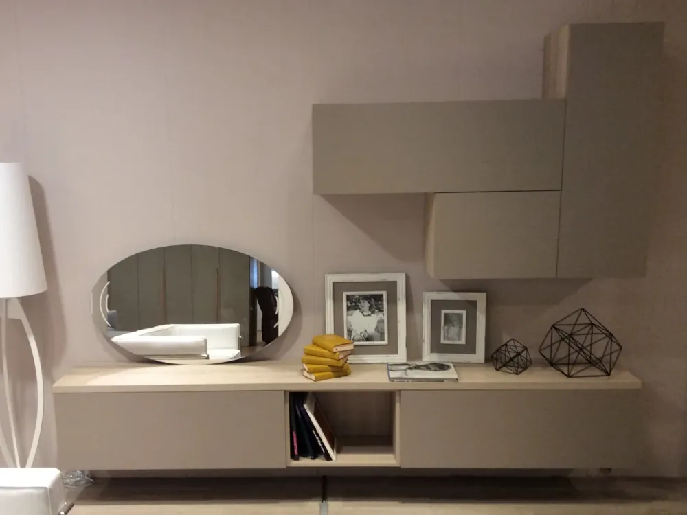 Parete attrezzata in stile moderno in laccato opaco Offerta Outlet^Artigianale Outlet