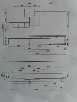 Sangiacomo Parete attrezzata in stile moderno in legno Offerta Outlet- Pareti Attrezzate