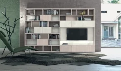 Hot Parete attrezzata L129 di in OFFERTA OUTLET Pareti Attrezzate