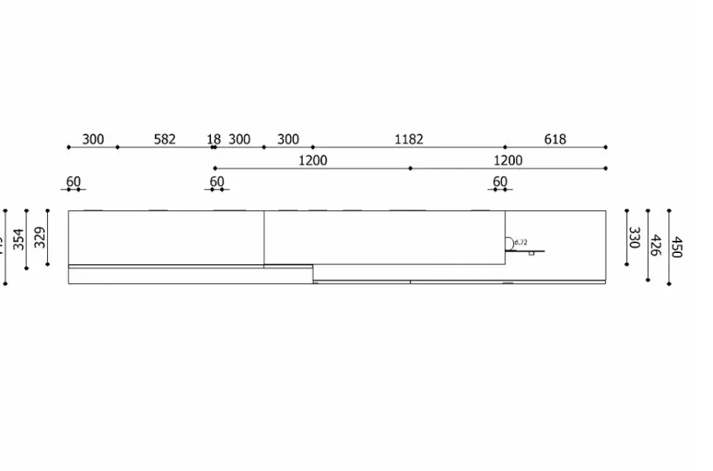 Clearance Parete attrezzata Lampo di scontata del 30% Pareti Attrezzate