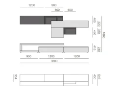 Best Parete attrezzata Lampo l6c21 di in OFFERTA OUTLET Pareti Attrezzate