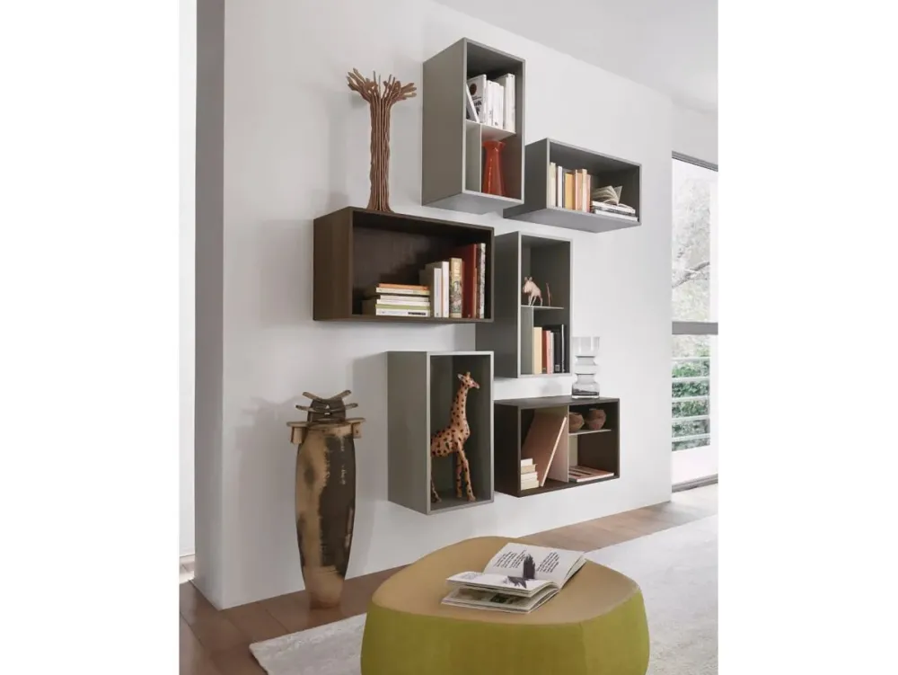 Clearance Parete attrezzata L5c01 in stile moderno a prezzo ribassato Pareti Attrezzate