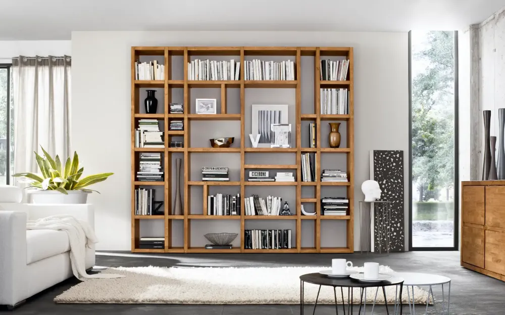 Clearance Parete attrezzata Libreria legno massello del marchio con uno sconto esclusivo Pareti Attrezzate