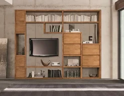 Clearance Parete attrezzata Libreria legno massello del marchio con uno sconto esclusivo Pareti Attrezzate