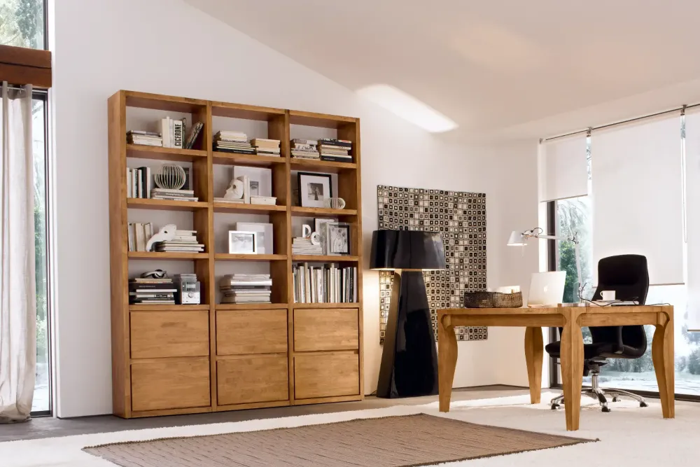 Clearance Parete attrezzata Libreria legno massello del marchio con uno sconto esclusivo Pareti Attrezzate