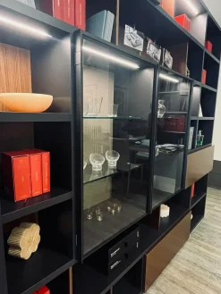 Sangiacomo Parete attrezzata Libreria modo di scontata del 31%- Pareti Attrezzate