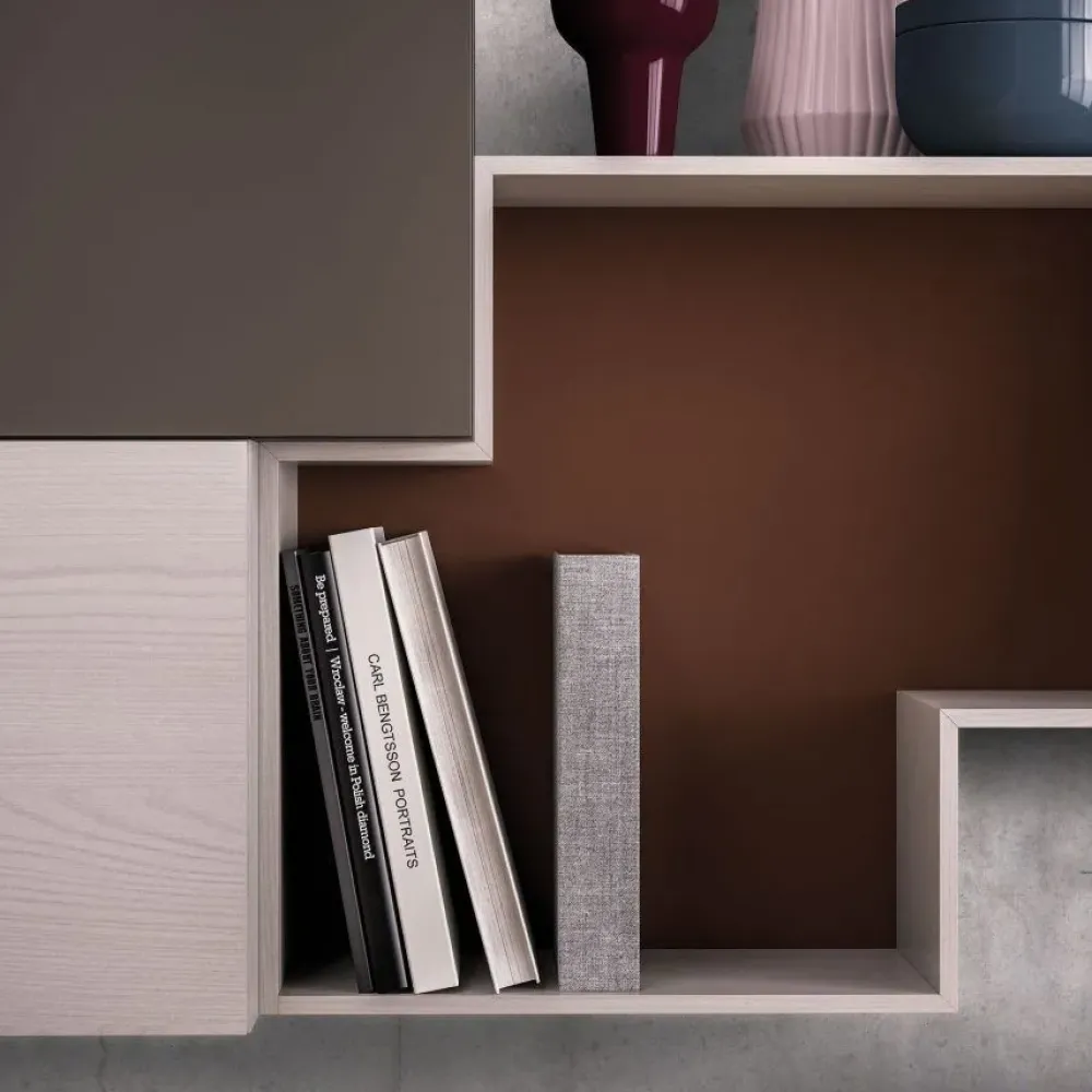 Parete attrezzata Light day comp.03 in stile moderna a prezzo scontato^Orme Sale