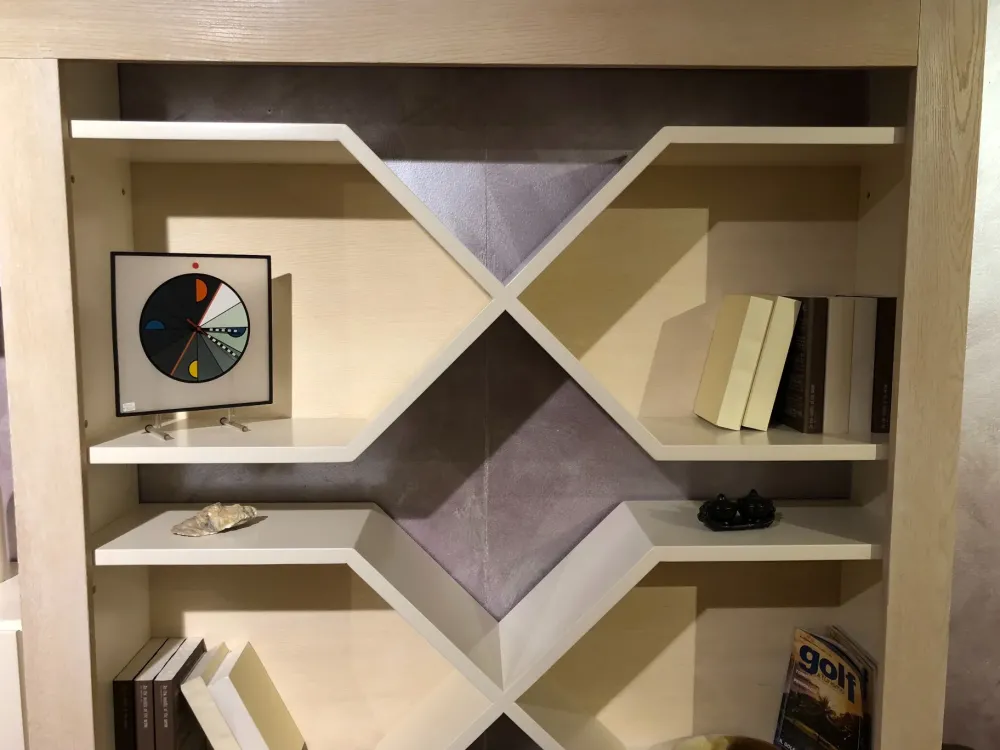 Marchetti Parete attrezzata in legno Maestrale in Offerta Outlet- Soggiorni Completi