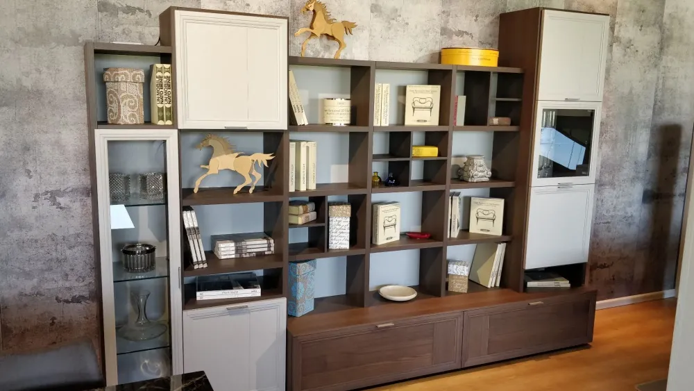 Tomasella Parete attrezzata Medea in stile classica a prezzo ribassato- Pareti Attrezzate