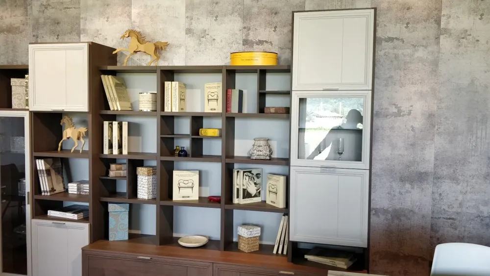 Tomasella Parete attrezzata Medea in stile classica a prezzo ribassato- Pareti Attrezzate